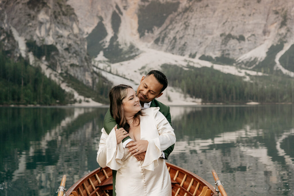 Lizz & Sam • Rowing Into Forever • Sunrise Elopement at Lago di Braies