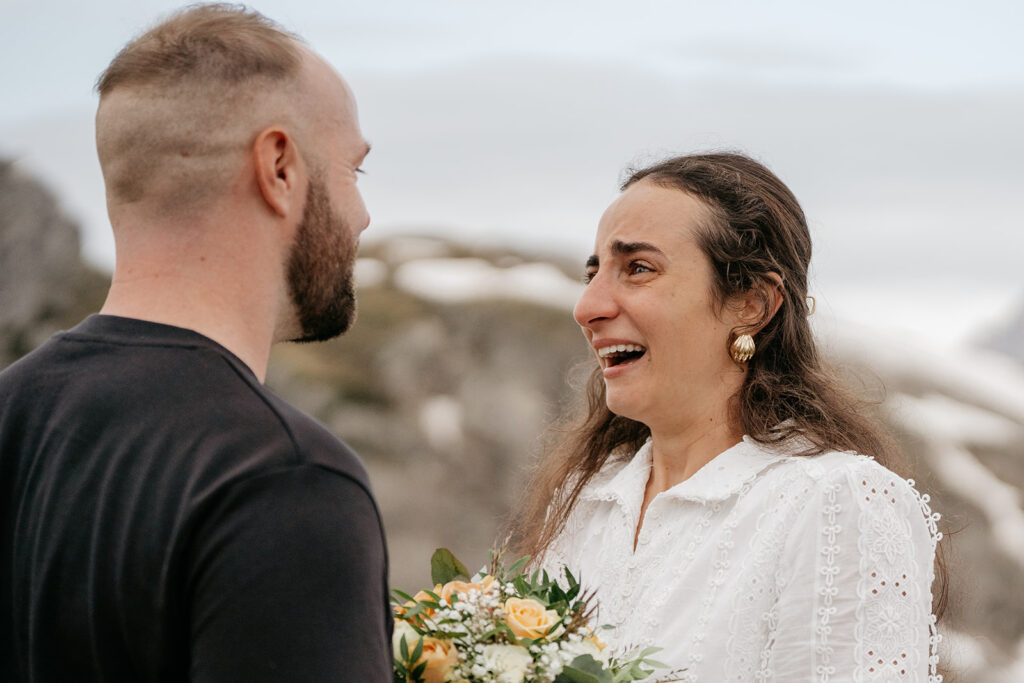 Couple sharing emotional moment in nature setting.