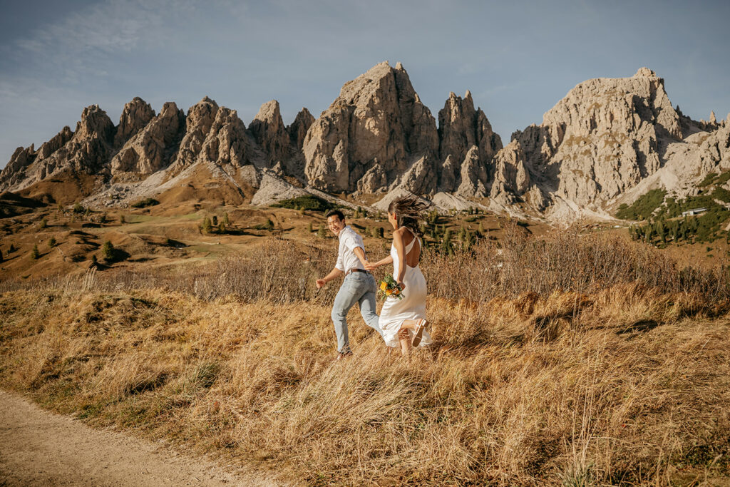 Kelly & Brendon • Love in the Peaks • Engagement Proposal at Sunset in the Dolomites